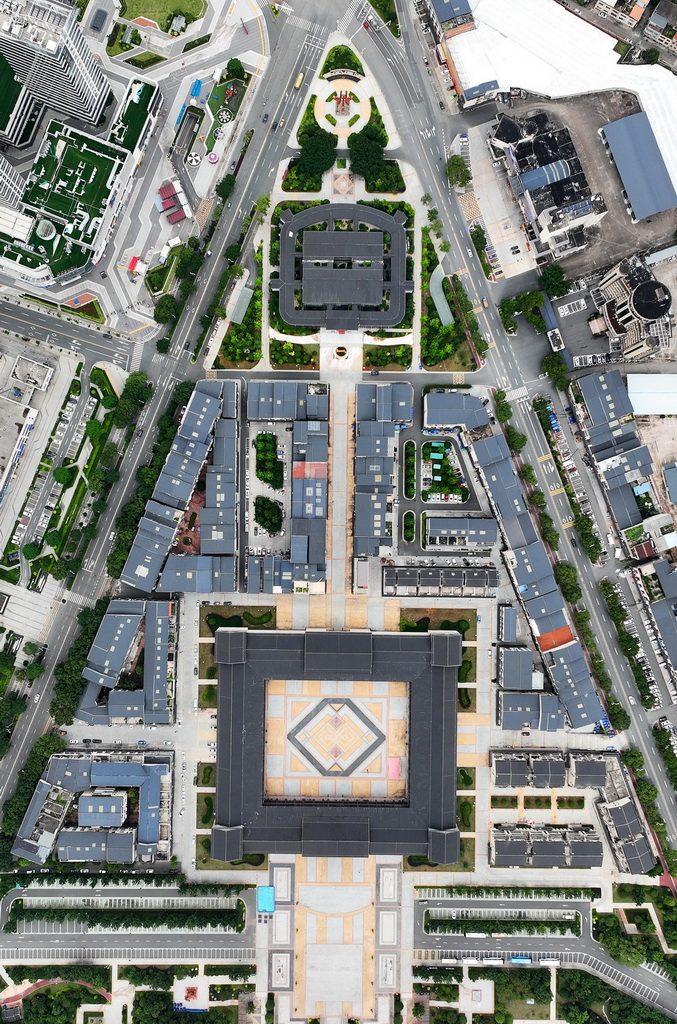世客围建筑群航拍